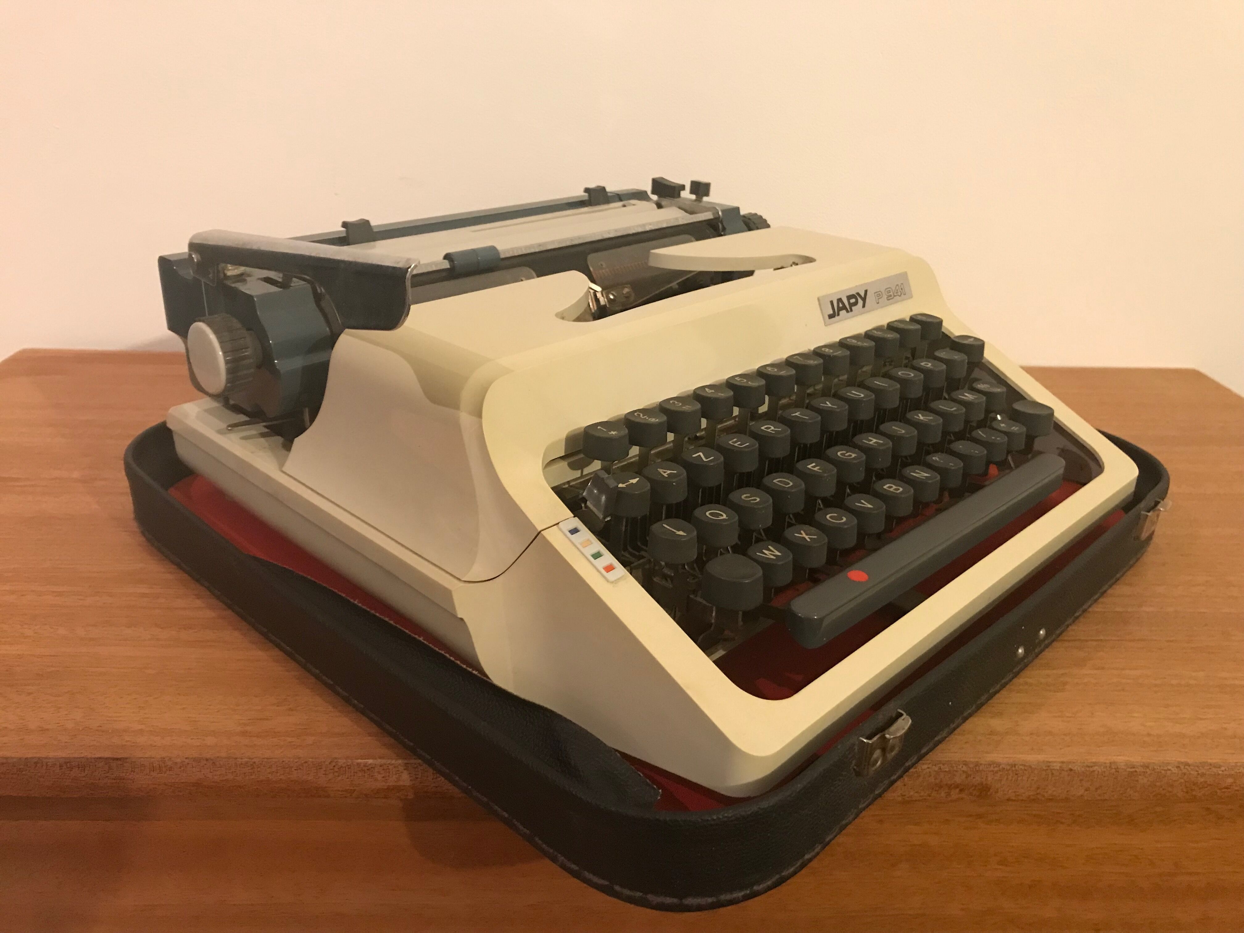 Typewriter japy p941 with nine ribbons