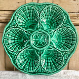 6 Sarreguemines slurry oyster plates