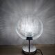 Space age lamp with bubbled glass