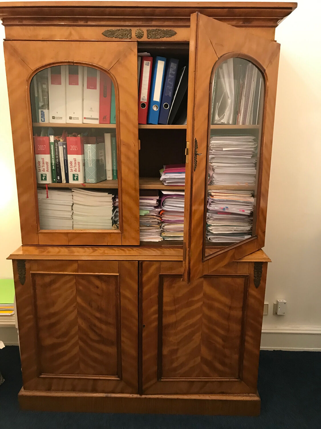 Glass dresser/double sideboard