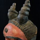 African Art - Authentic Baoulé Protective Passport Mask - 27 cm