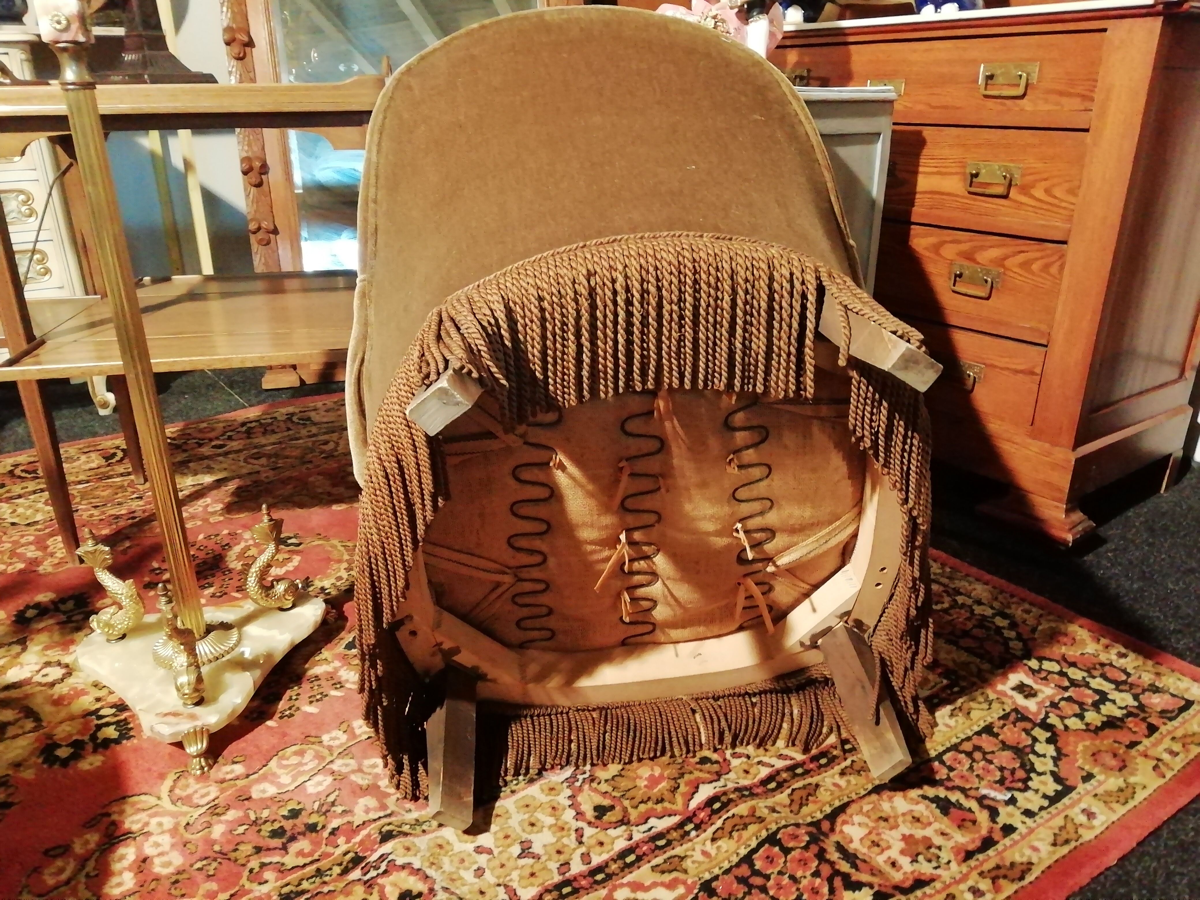 Paire de fauteuil Crapaud en velours