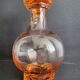 Liquor service in pink moulded glass