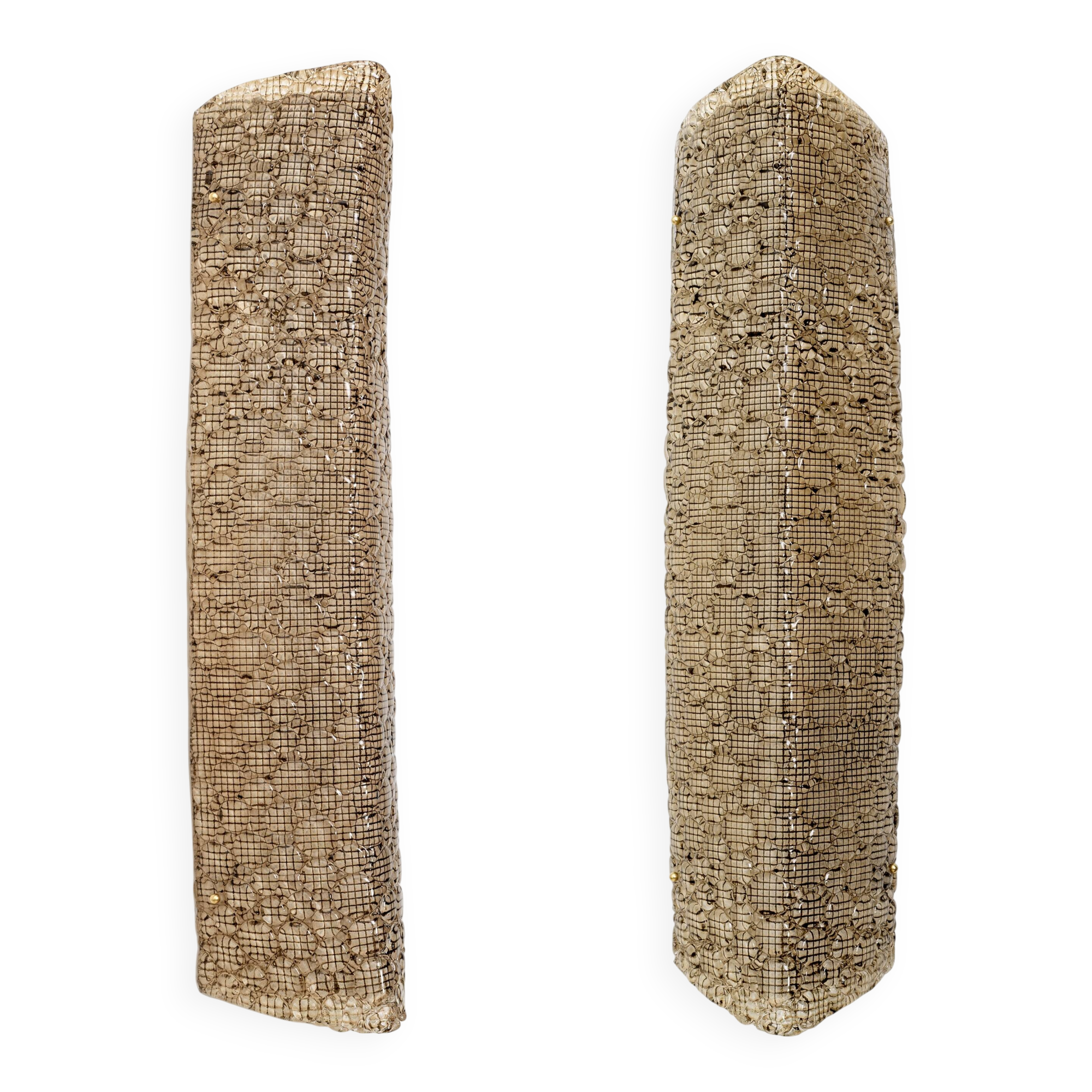 Pair of Modern Murano Glass Bubble Wall Sconces