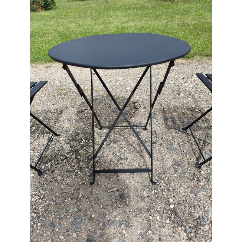 Salon de jardin fer repliable