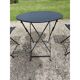 Salon de jardin fer repliable
