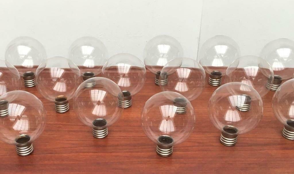 Vintage German Space Age replacement or spare glass piece for lamp by Motoko Ishii for Staff, 1970s.