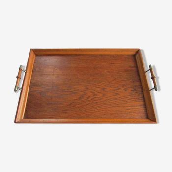 Wooden old serving tray