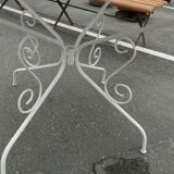Antique garden furniture in vintage iron