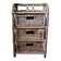 Chiffonnier rotin osier 3 tiroirs meuble rangement vintage