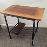 Table side on wheels from the 60s