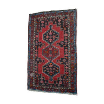 PERSIAN carpet, 114 x 190 cm, SHIRAZ, Iran, tied hand, 1960