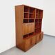 Vintage Scandinavian double bookcase in teak from the 60s