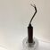 Scandinavian pendant lamp in molded glass and teak