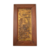 Art Nouveau floral painting circa 1900, unsigned