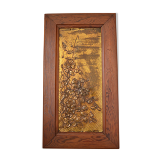 Art Nouveau floral painting circa 1900, unsigned