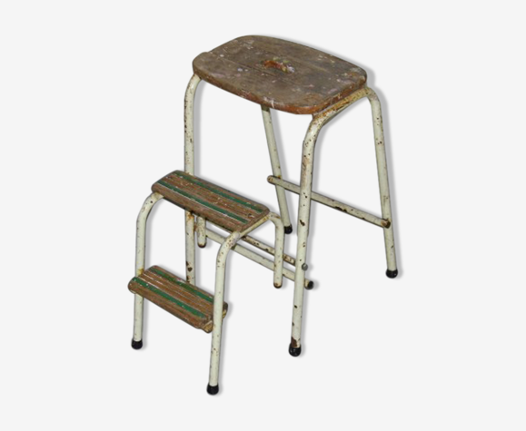 Escabeau atelier ancien