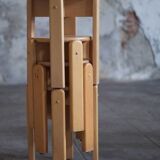 Set of 20 lacquered beech stools 1960