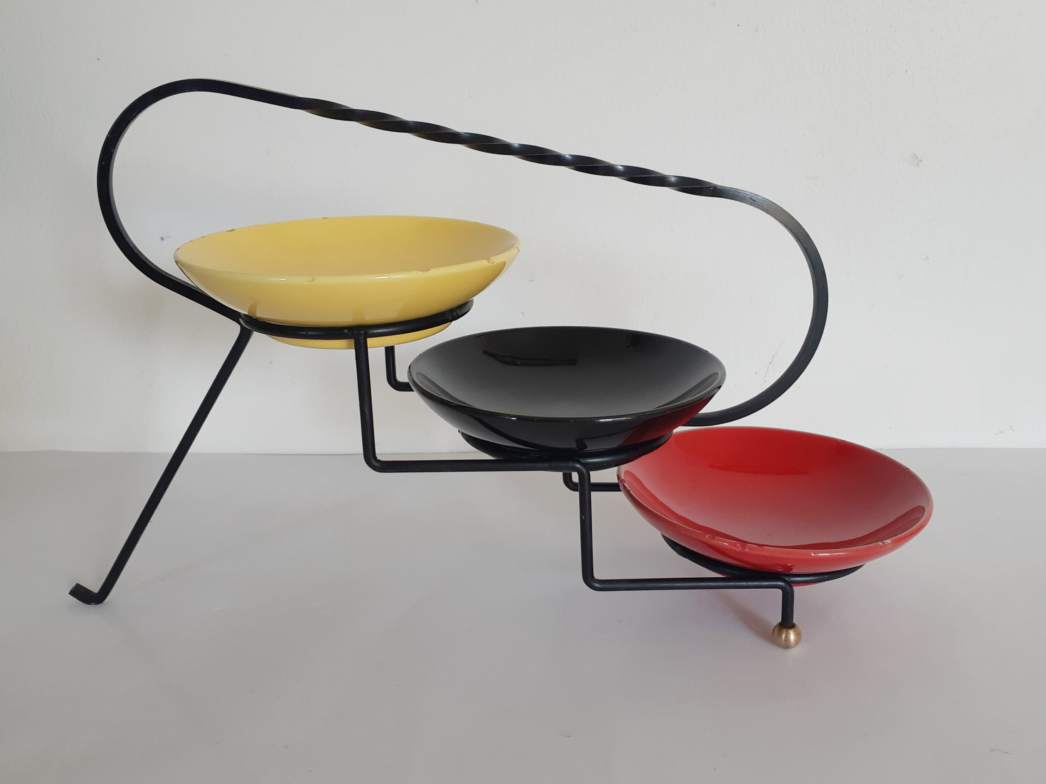 Table servant for aperitif, vintage French, 50s