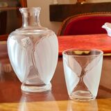 Carafe and matching glass night set