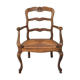Fauteuil paillé provençal style Louis XV