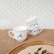 Trio de tasses à café Arcopal myosotis Veronica vintage