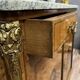 Superb Louis XVI two-body buffet in marquetry and gilded bronzes circa 1880