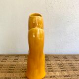 Glazed double ceramic vase