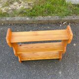Solid pine wall shelf