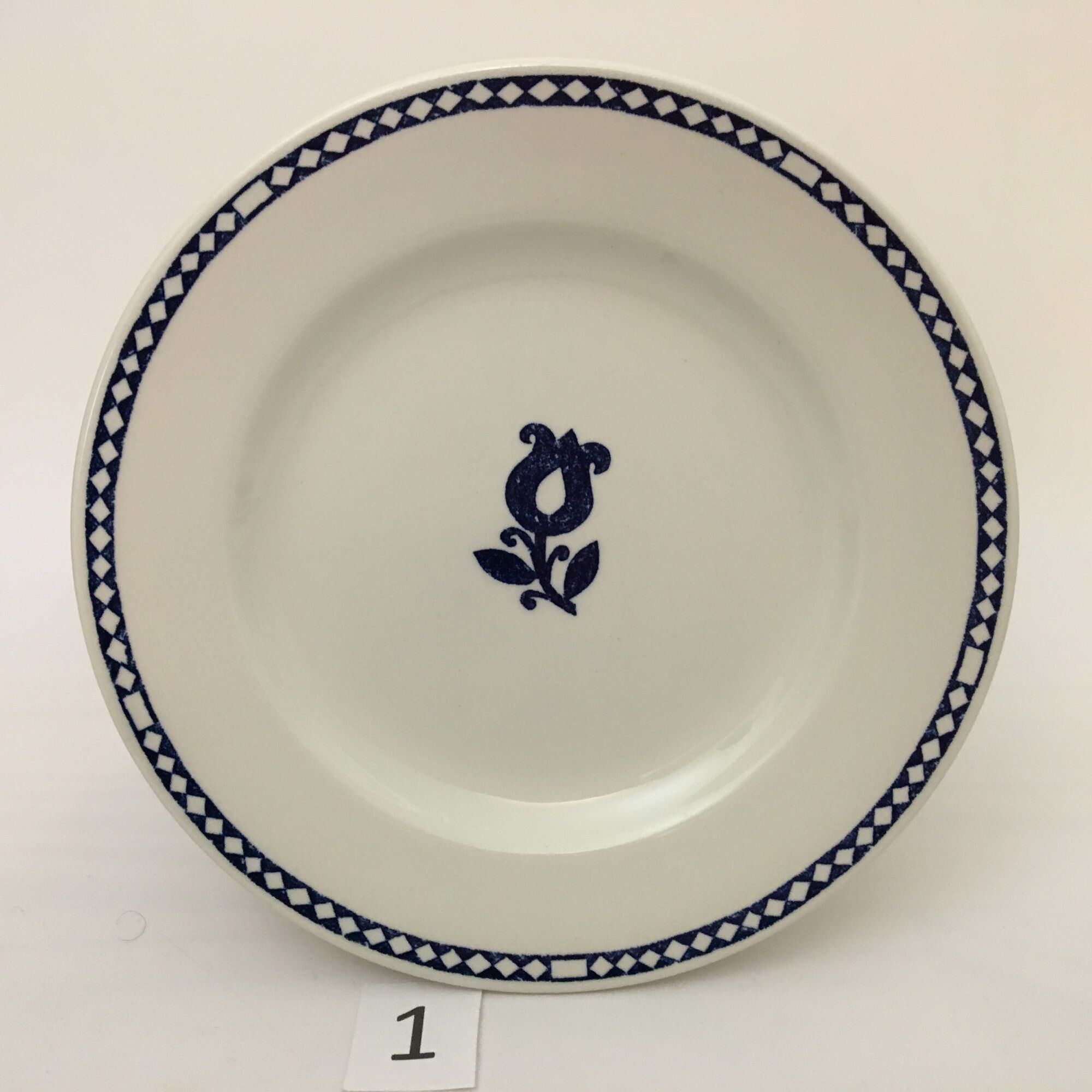 Set of 6 dessert plates stamped "Churchill-England"