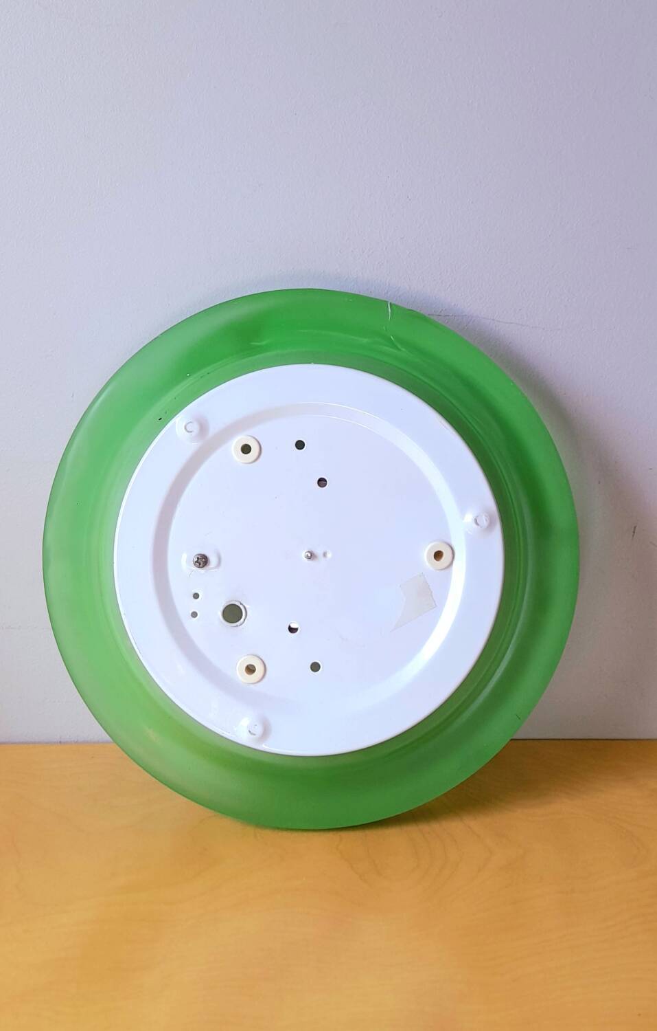 Glass and opaline wall lamp Italy 70s