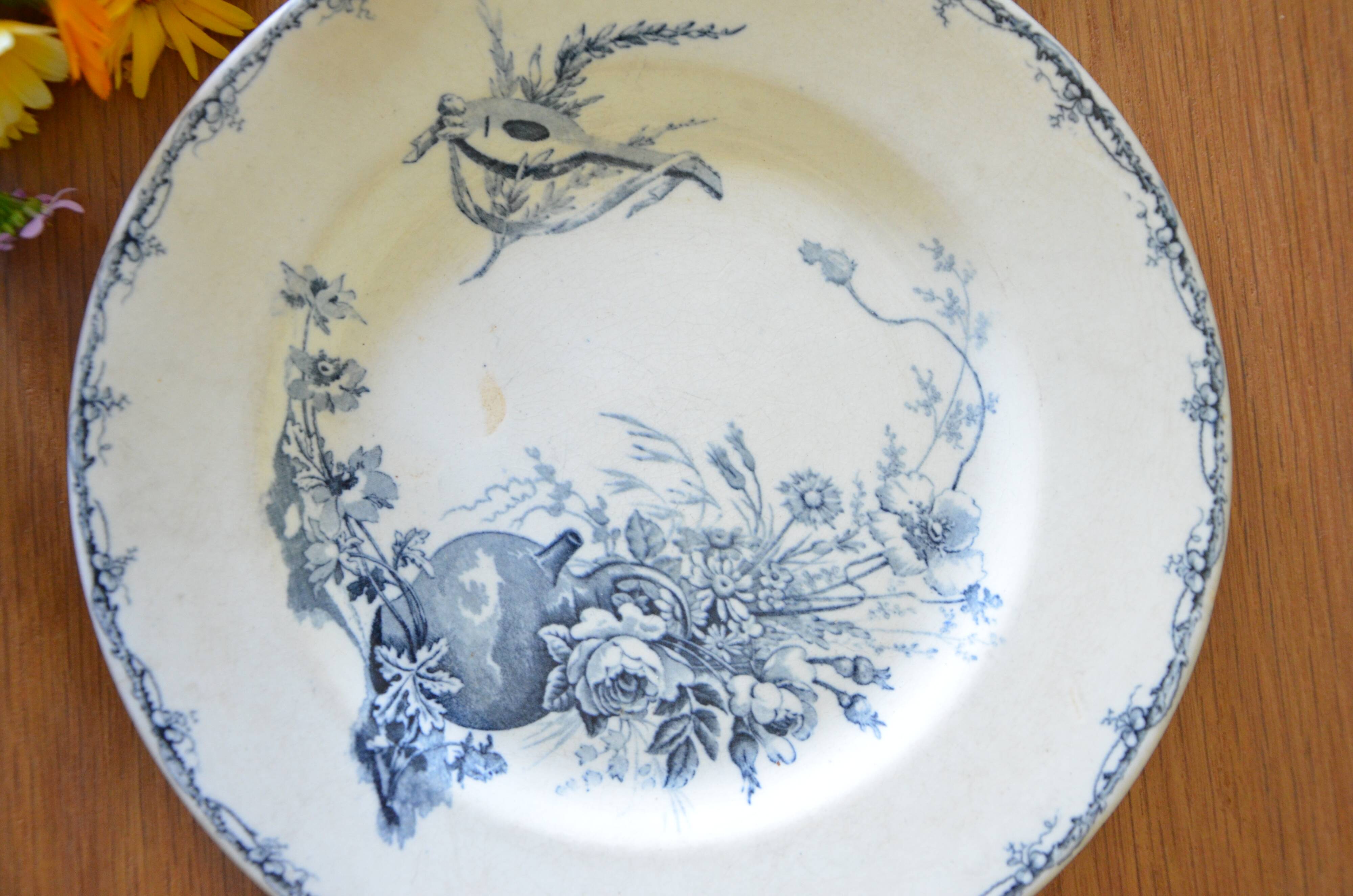 Lot of 2 plates Lunéville KG