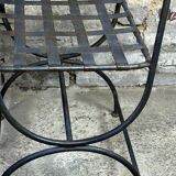 Wrought iron chairs (set of 4)