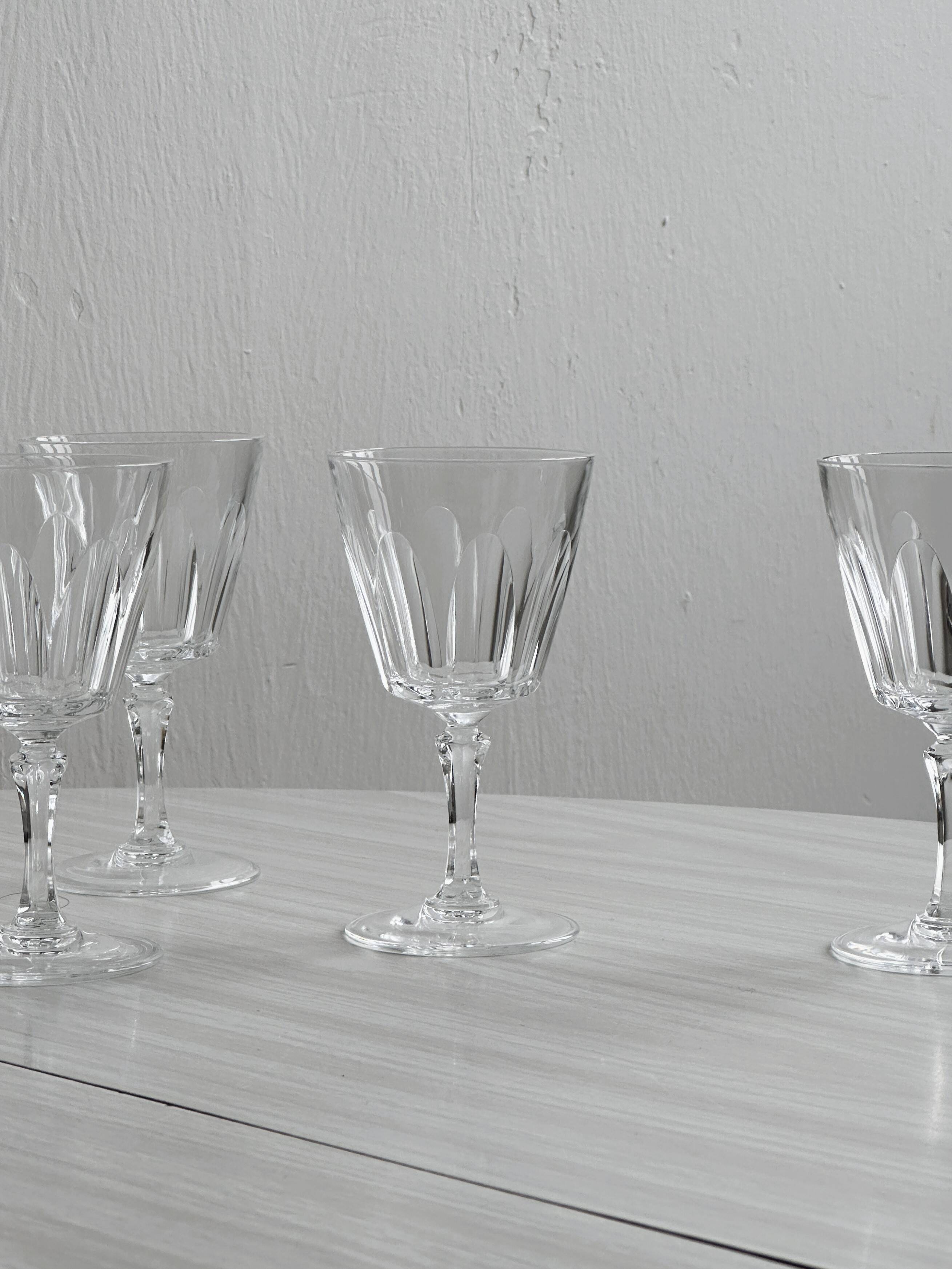 Cristal D'Arques liqueur glasses.