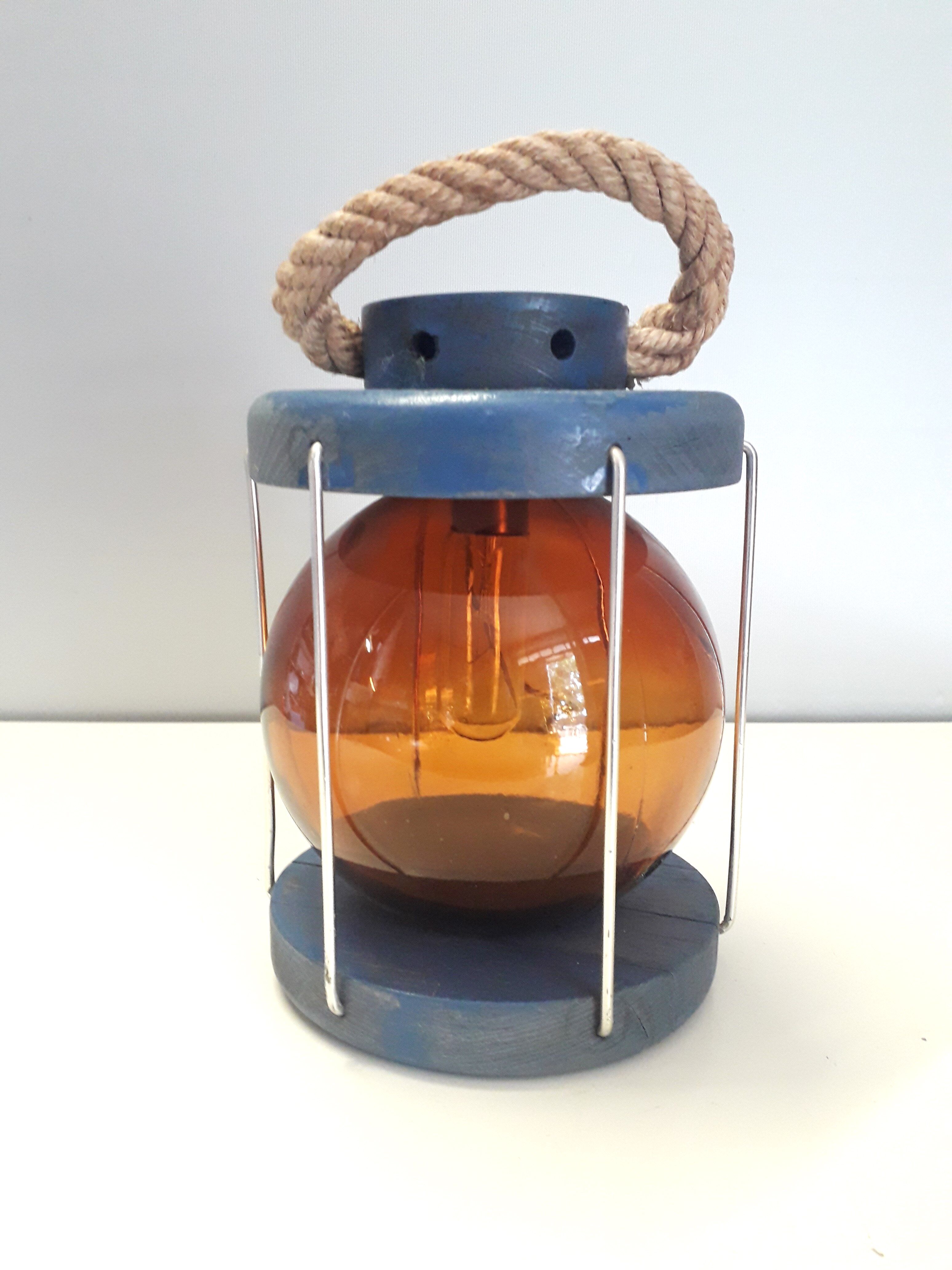 Old marine lamp fishing float boat 1960-70