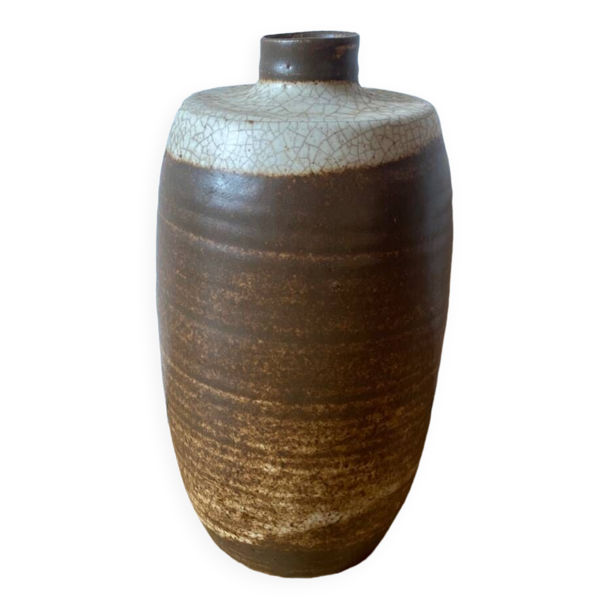 Stoneware ceramic bottle carafe