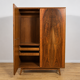 Mid-Century Walnut Wardrobe Designed by Bohumil Landsman for Jitona Soběslav, Czechoslovakia, 1960s