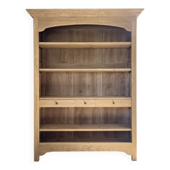 Solid oak bookcase