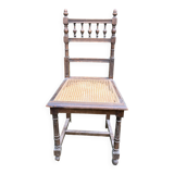 Chaise ancienne bois et cannage