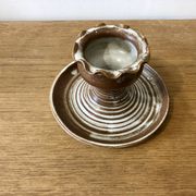 Stoneware candle holder