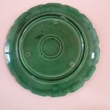 Presentation dish or pie dish slurry sarreguemine vine leaf 28cm