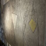 Georges Ferrato - Brutalist painting Cement on canvas