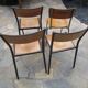 Set of 4 old school chairs