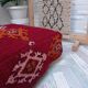 Handmade Berber pouf in wool 60 X 60 X 20 CM