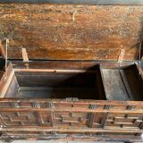 Italian chest carved wood