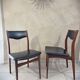 Lot de 6 chaises en teck style scandinave mid-century