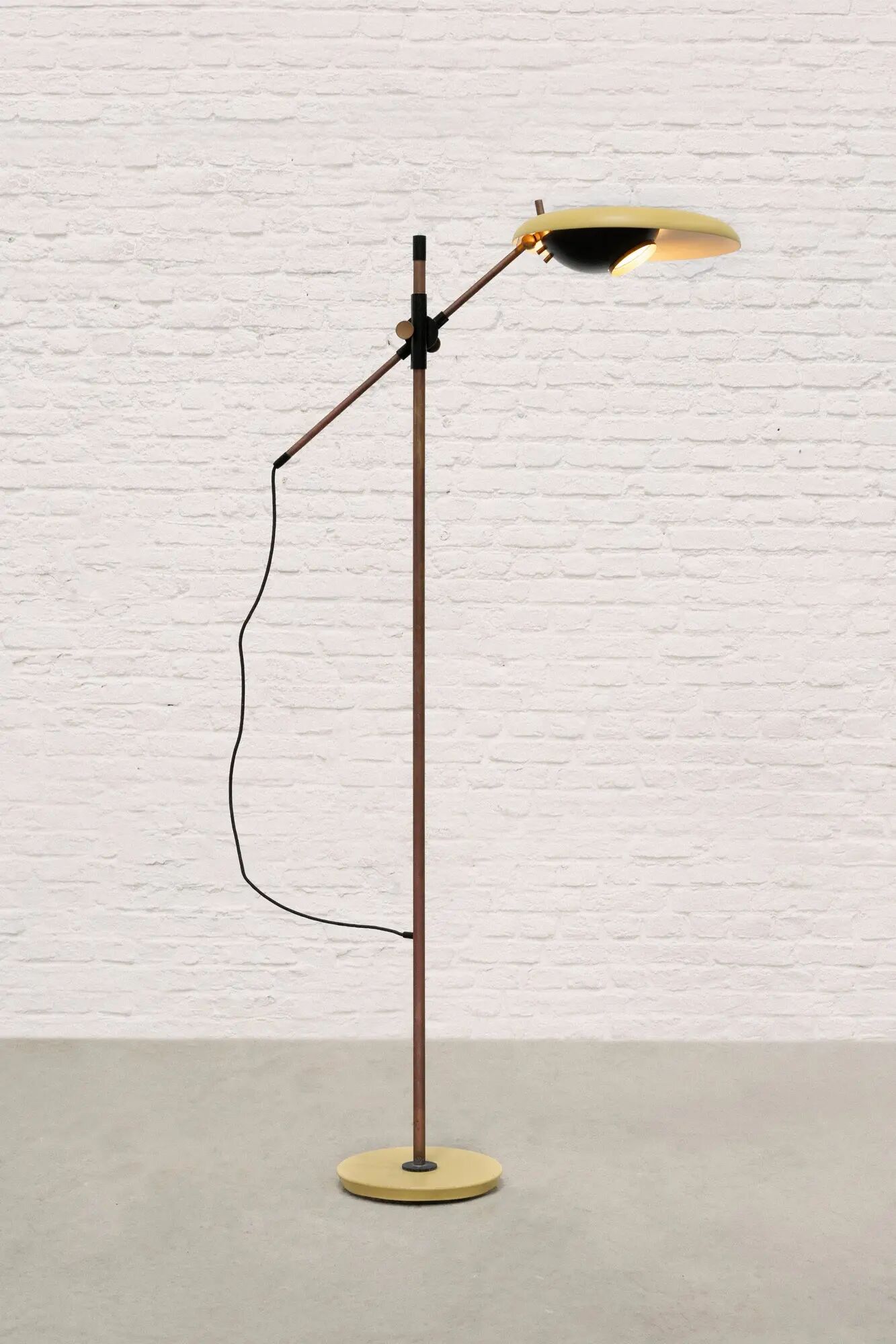 Oscar Torlasco Model 555 T Adjustable Floor Lamp for Lumi Milano, 1950s