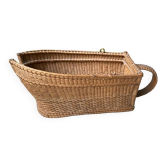 Panier vannerie pour bouteille