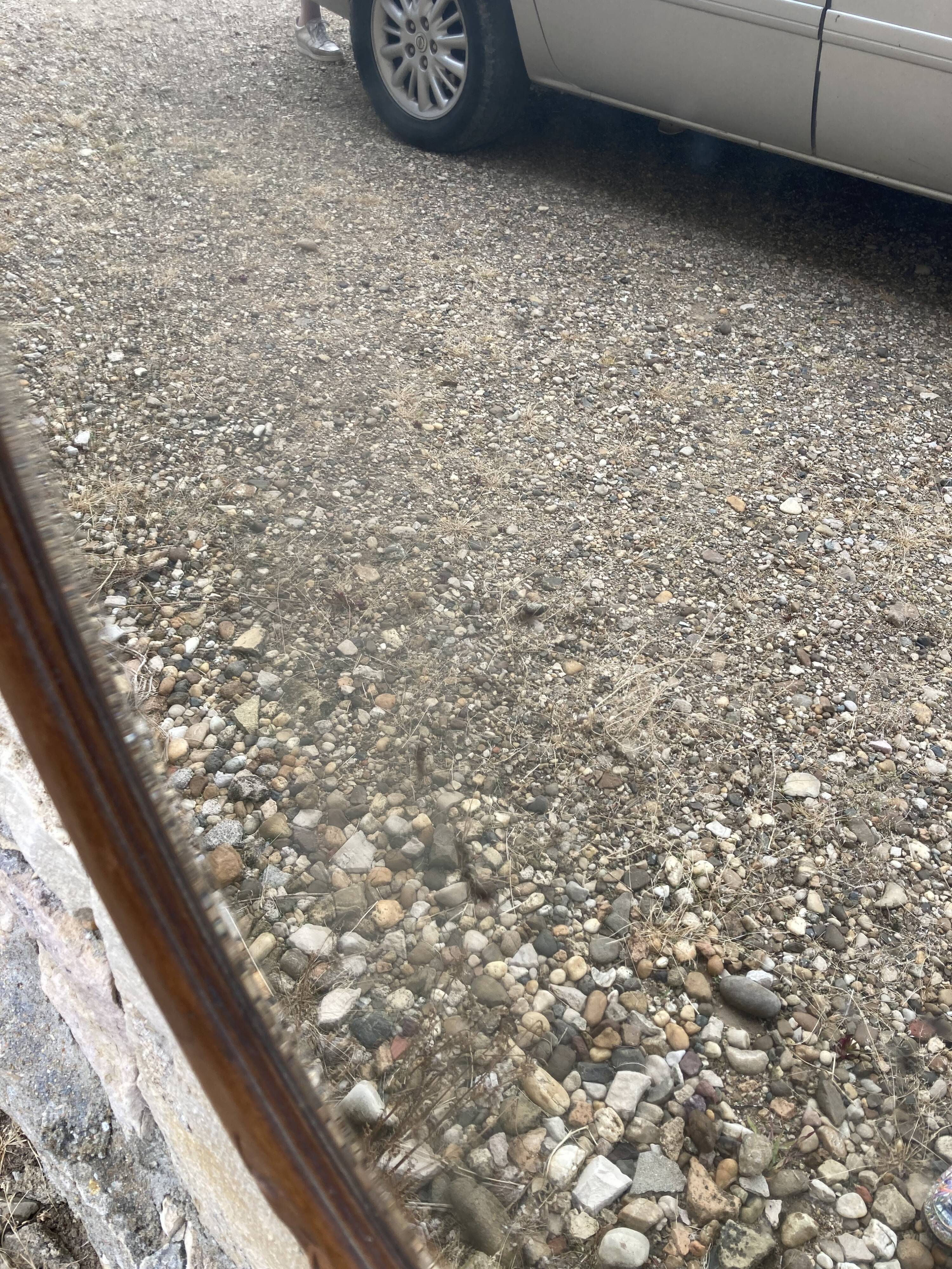 Art Deco oval mirror