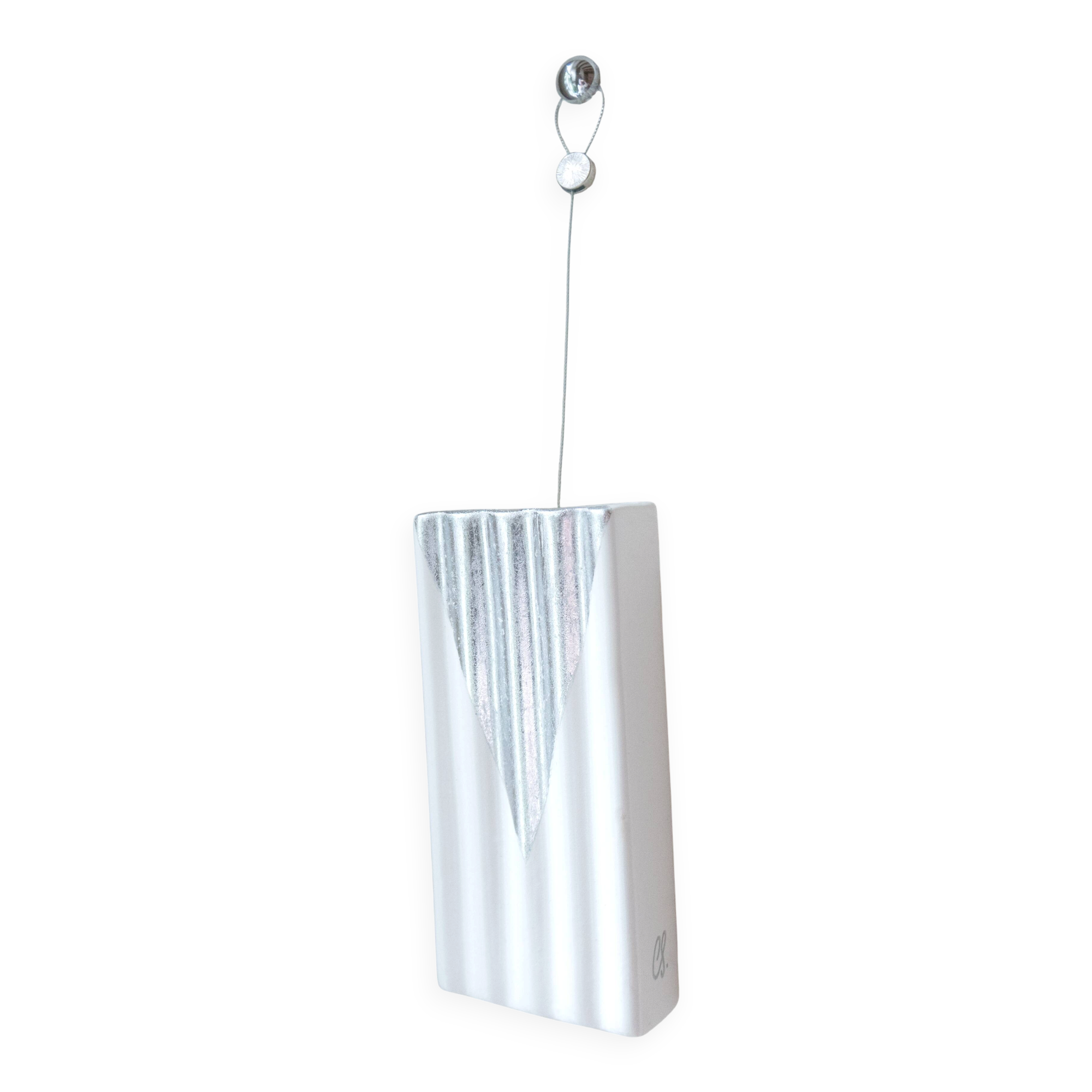 "V" - Wall-mounted vase - Signed piece